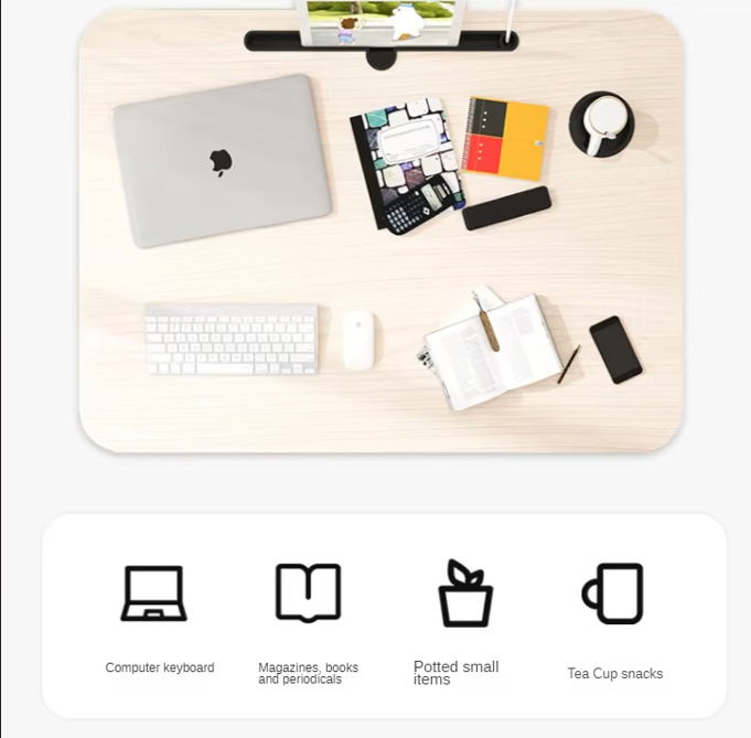 Cartoria™ Portable Folding Laptop Desk – Multifunctional Bed & Dorm Table with Cup Holder