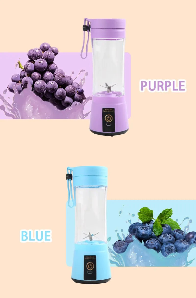 Cartoria™ Electric Juicer Portable Blender Milkshake And Fruit  Mixer.