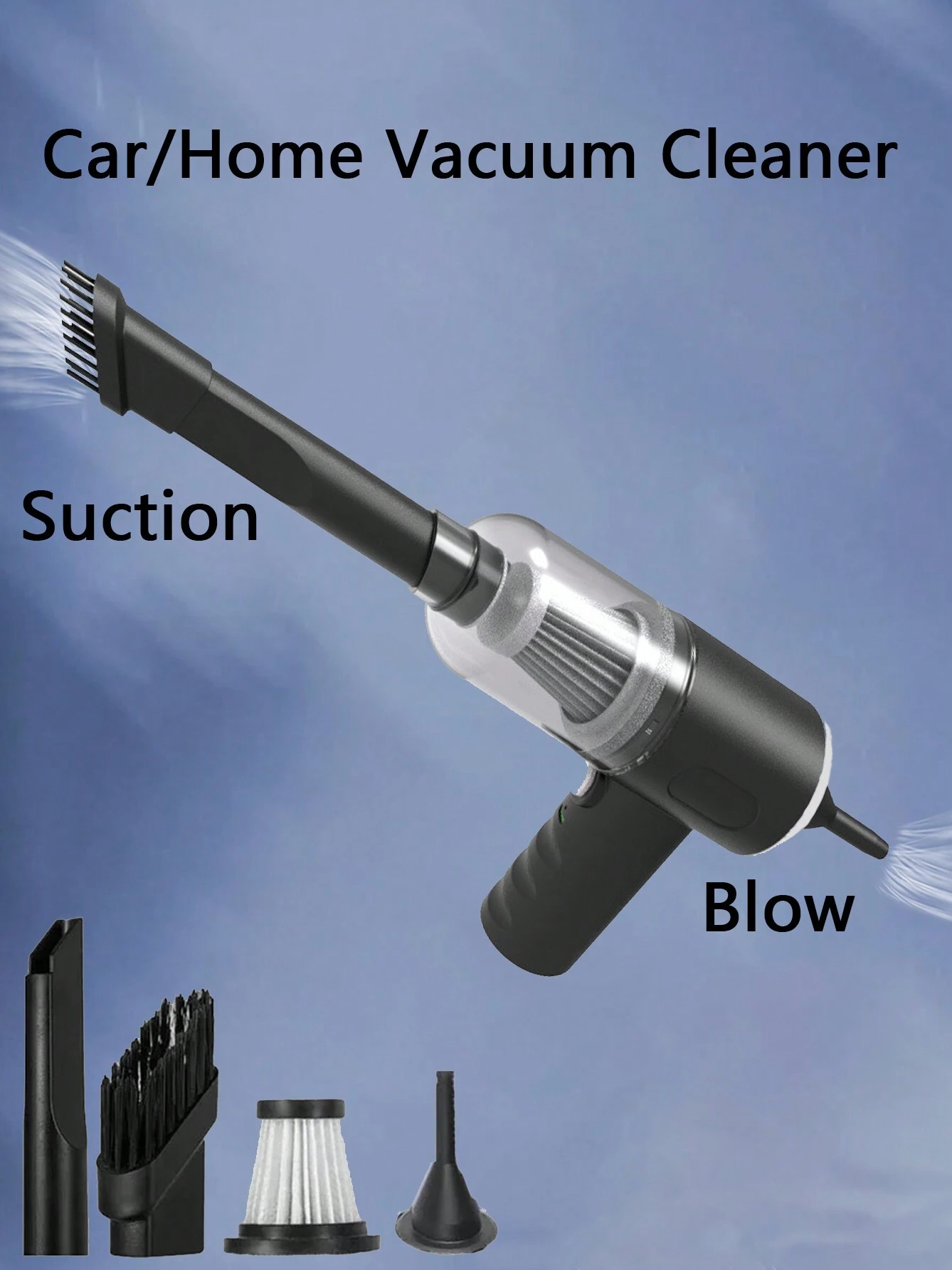 CARTORIA™ 3 In 1 Vacum Cleaner USB Charging  MULtifunctional Vacum Cleaner