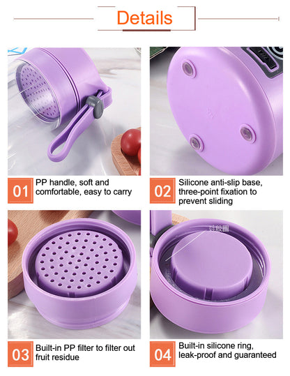 Cartoria™ Electric Juicer Portable Blender Milkshake And Fruit  Mixer.