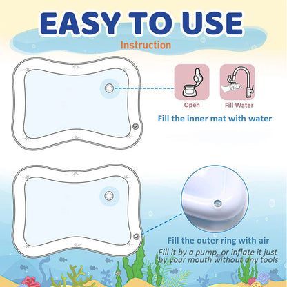 Cartoria™ Summer Inflatable PVC Playing  Baby Water Mat Toddler Pad