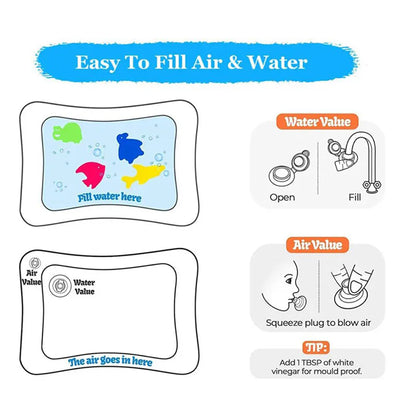 Cartoria™ Summer Inflatable PVC Playing  Baby Water Mat Toddler Pad