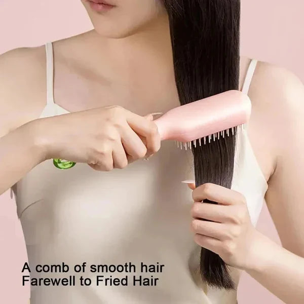Telescopic Comb Portable Scalp Massage Brush Self-Cleaning Comb
