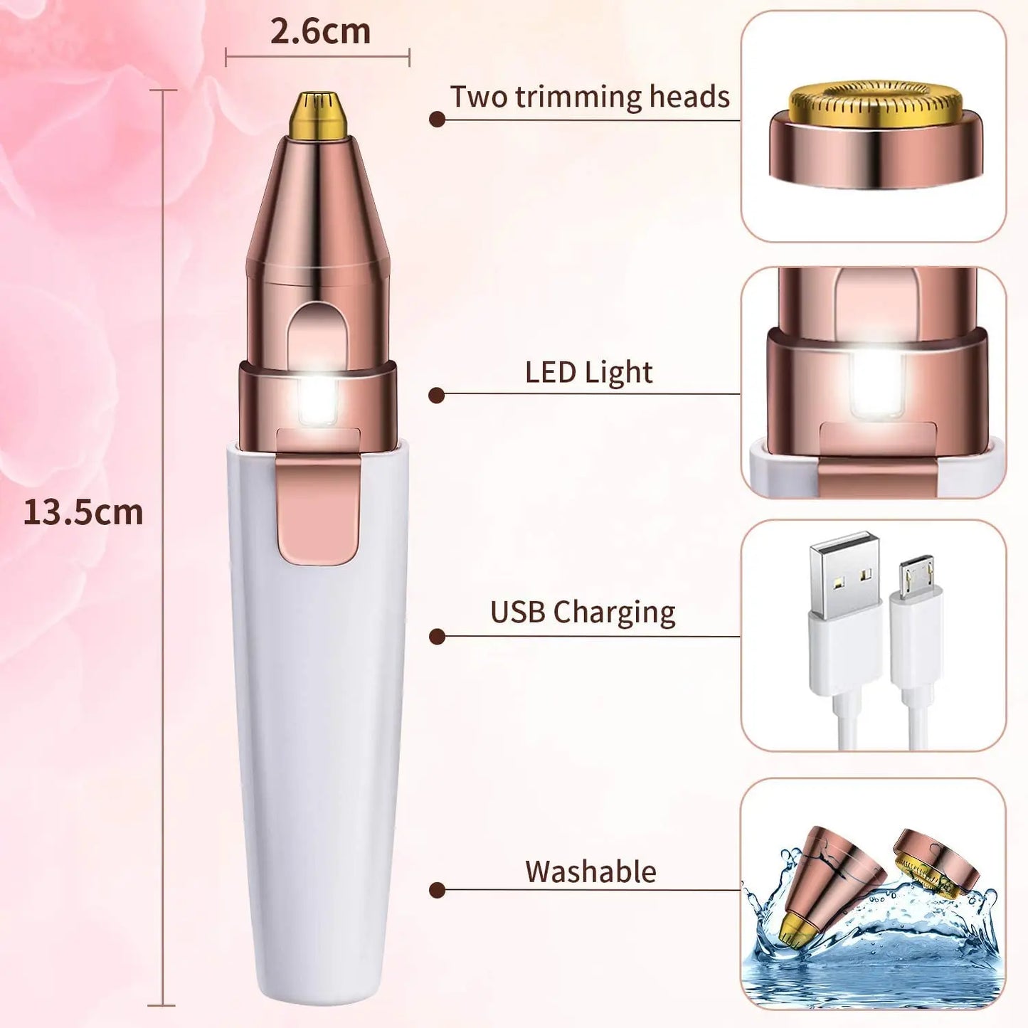 Cartoria™ Electric Eyebrow & Facial Hair Removal Tool