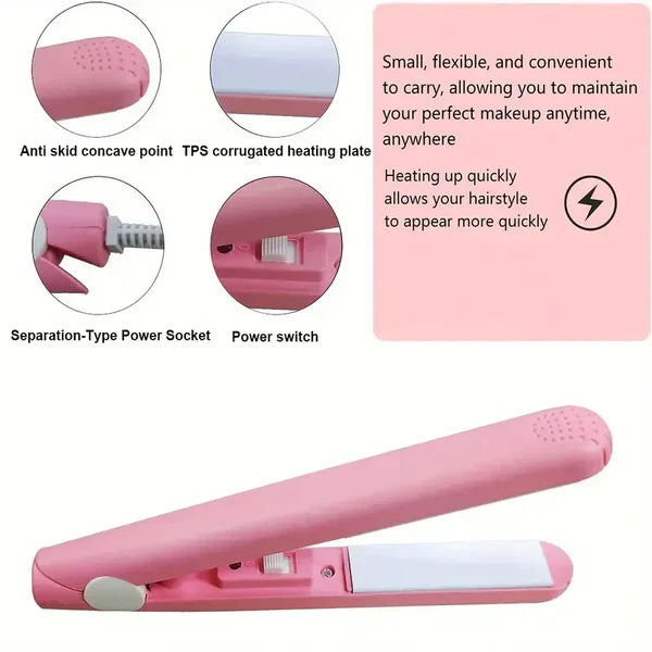 Mini Hair Curler & Straightening