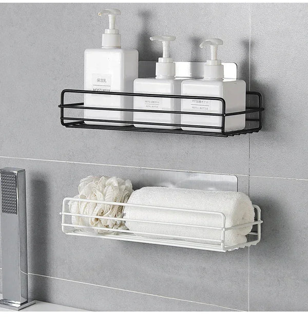 Corner Storage Wall-Mounted Bathroom Organizer –